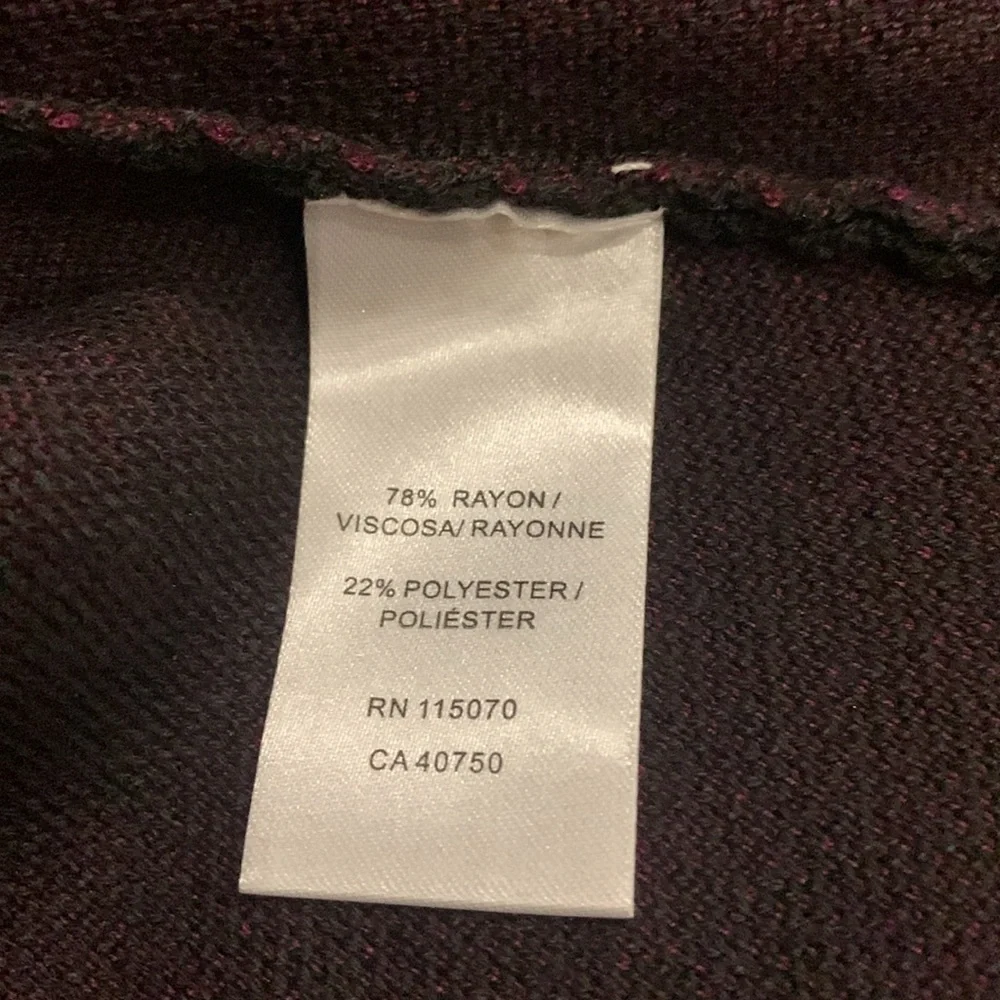 NWOT Nina Leonard Jacquard Long Sleeve Sweater Dress Size Large - Picture 8 of 9